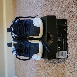Jordan 12 Retro PRM College Navy Sz 3c